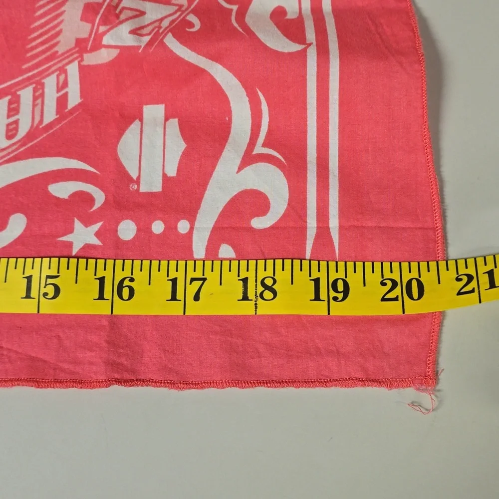 Harley-Davidson Pink / Coral Bandana with White Design - Picture 7 of 8